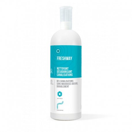 Nettoyant désodorisant spécial canalisations aux biosurfactants FRESHWAY - Flacon de 1L