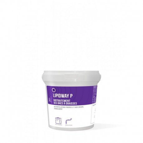 Biotraitement des bacs à graisse LIPIDWAY P - Pot de 1KG