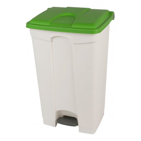 Poubelle à pédale BOOGY 90L avec couvercle vert - 1PC