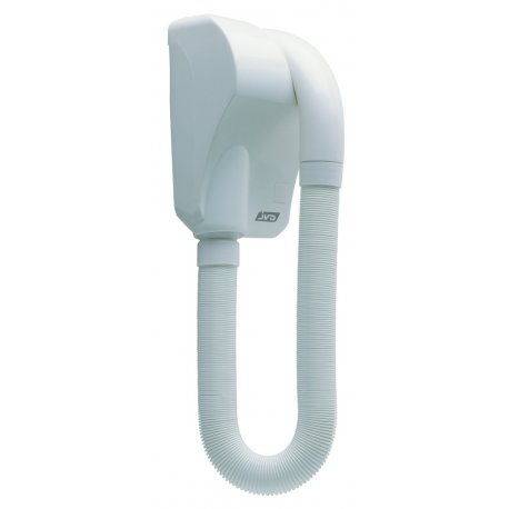 Sèche-cheveux mural CARAÏBE IP44 1000W col, Blanc - 1PC