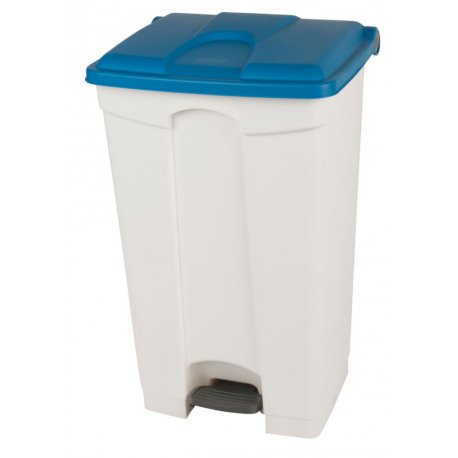 Poubelle à pédale BOOGY 90L avec couvercle bleu - 1PC