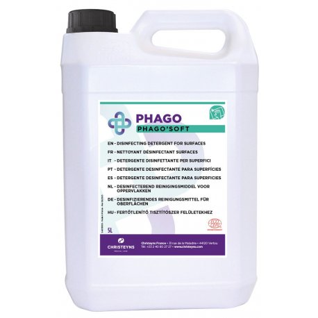 Nettoyant désinfectant alimentaire PHAGO'SOFT - Bidon de 5L