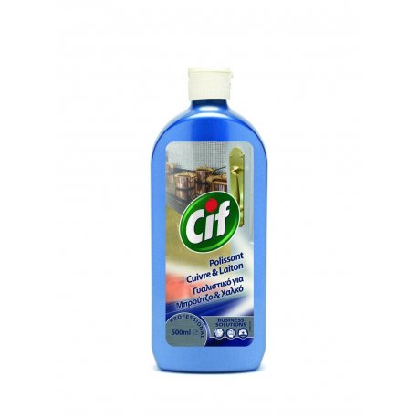 Nettoyant spécifique CIF POLISSANT CUIVRE et LAITON - Flacon de 500ml