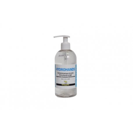 Gel hydroalcoolique HYDROHANDS MONDO - Flacon-pompe de 500ml