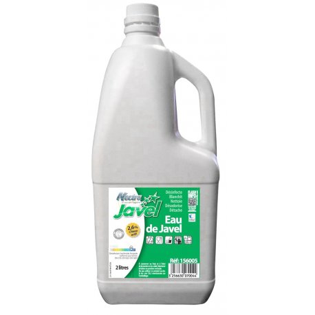 Eau de javel 2,6% de chlore actif NECTRA - Bouteille de 2L