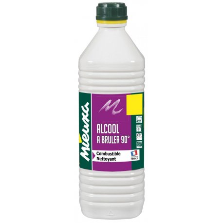 Alcool à brûler 90° MIEUXA - Flacon de 1L