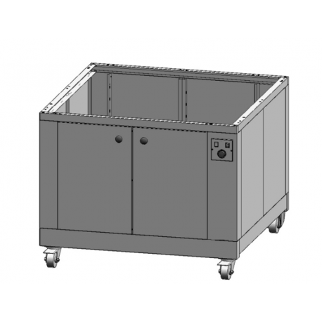 Etuve / chambre de pousse sur roulettes avec 5 jeux de glissières - Moretti Forni L60 100P