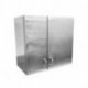 Meuble inox suspendu 2 portes 750x450x700 mm - Reconditionné Très bon état (4/5)