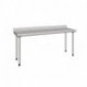 Table inox adossée sur pieds TS15N L.2000 x l.600 x H.900 mm - Tournus 404 947