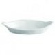 Plat ovale oreilles n°5 - 140x80 cm céramique col. Blanc