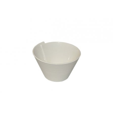 Saladier Sienne porcelaine 16 cm col. Blanc