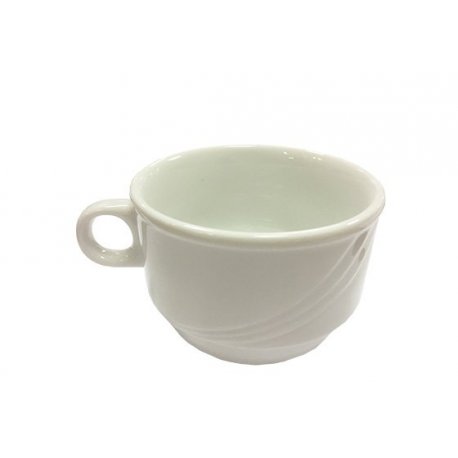 Tasse à café Volute - blanche - 9 cl - porcelaine