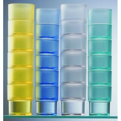 Verre copolyester Forme basse col. bleu - 16 cl