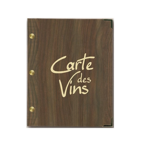 Intercalaire carte vin - aspect bois