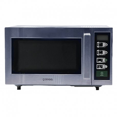 Four micro ondes cafétéria sole fixe - 1,1 kW - 230V mono - inox - 25 L- 520x364x312 mm