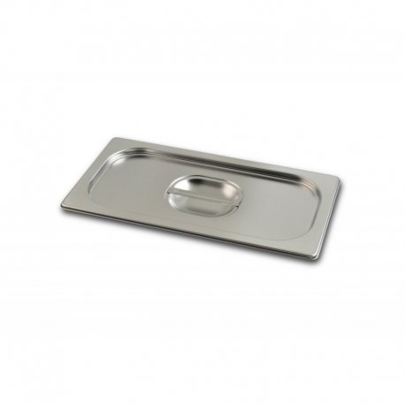 Couvercle normal GN1/3 + poignée - Inox 18/10 - 325x176 mm