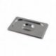 Couvercle normal GN1/4 + poignée - Inox 18/10 - 265x162 mm