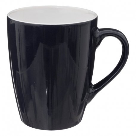 Mug 38 cl - Faïence - Noir - Colorama - 10,8x8,8x11,8 cm