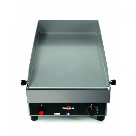 Plancha gaz profonde - 4,5 kW - 1 zone - surface de cuisson 340x640 mm - 400x690x266 mm