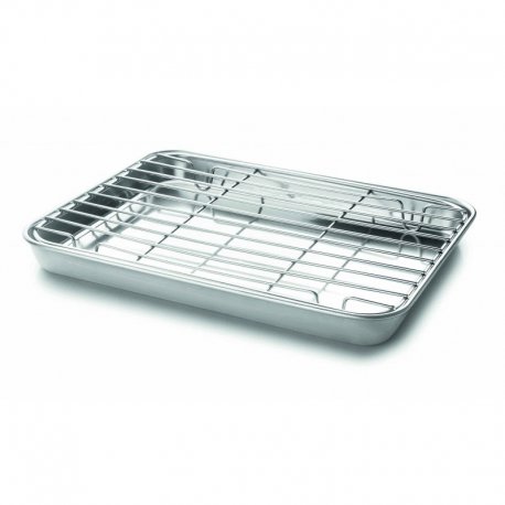 Plateau à dresser - inox 430 - 40,5x30,5x2,5 cm