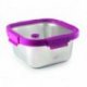 Conteneur carré Etern 650 ml - Inox 18/10 - 15x15x7,5 cm