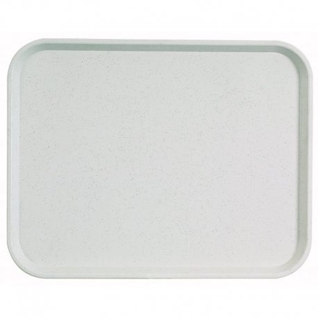 Plateau Basik GN 1/2 - polyester et fibre de verre - gris moucheté - 32,5x26,5 cm