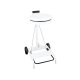 Support de sac mobile 110 L - Acier blanc - 580x520x990 mm