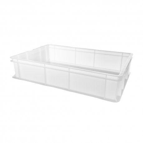 Caisse à pâton pleine blanche 23 L - 600x400 mm - Hauteur 130 mm