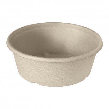 Bagasse bol droit 1200 ml - 19,4x19,4x6,5 cm