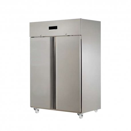 Armoire froide positive - GN 2/1 - 1410L - 2 portes -2/+8°C - 0,37 kW - 230V mono - 1380x840x2100mm