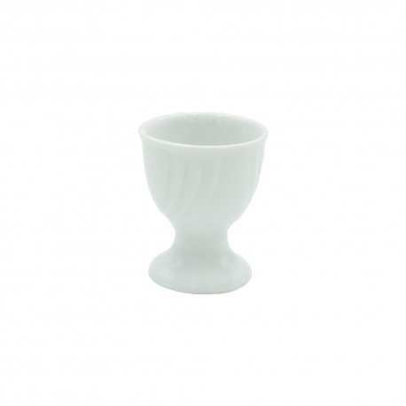 Coquetier Volute - blanc - porcelaine