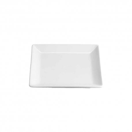 Assiette carrée - 9x9 cm col. Blanc