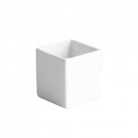 Mini ravier carré 5x5 cm col. Blanc porcelaine