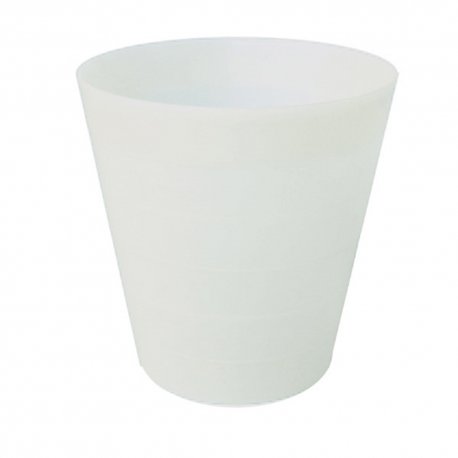 Corbeille plastique blanche H29 cm