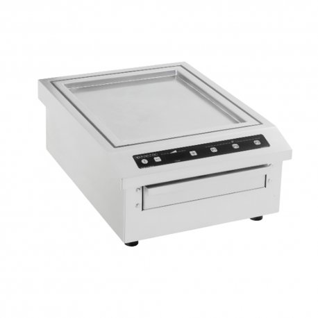 Plancha induction posable BGIC 3600 - 3,6 kW - température de 50° à 250°C - 230V mono - 526x392x206 mm