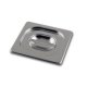 Couvercle normal GN1/6 + poignée - Inox 18/10 - 176x162 mm