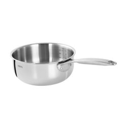 Casserole Ø18cm Castel'Pro tous feux inox haute résistance