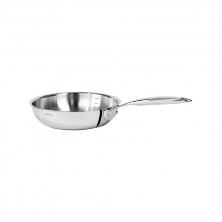 Poêle sautoir inox CastelPro® Ø18 cm - Tous feux