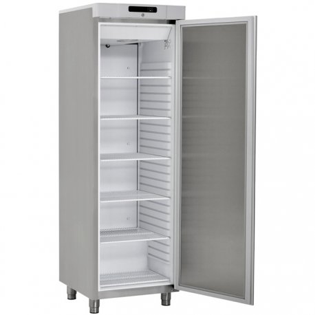 Armoire froide 359L positive - Froid ventilé canalisé +2/+12°C - 1 porte pleine - 88W - Inox - 595x642x1875 mm