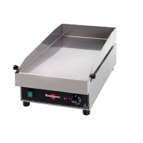 Plancha électrique profonde - 3,6 kW - 230V - 1 zone - Surface de cuisson 340x640 mm - 400x690x266 mm