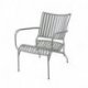 Fauteuil de jardin Phil - gris et vert - aluminium