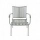 Fauteuil de jardin Phil - gris et vert - aluminium