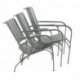 Fauteuil de jardin Phil - gris et vert - aluminium