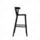 Tabouret de bar Windson - empilable polypropylène - noir - 56x55x103cm