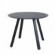 Table ronde Halo - noir - aluminium