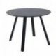 Table ronde Halo - noir - aluminium