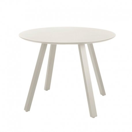 Table ronde Halo - beige - aluminium