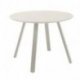 Table ronde Halo - beige - aluminium