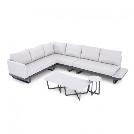 Set de jardin lounge Fellow - anthracite et gris clair