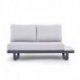 Set de jardin lounge Fellow - anthracite et gris clair